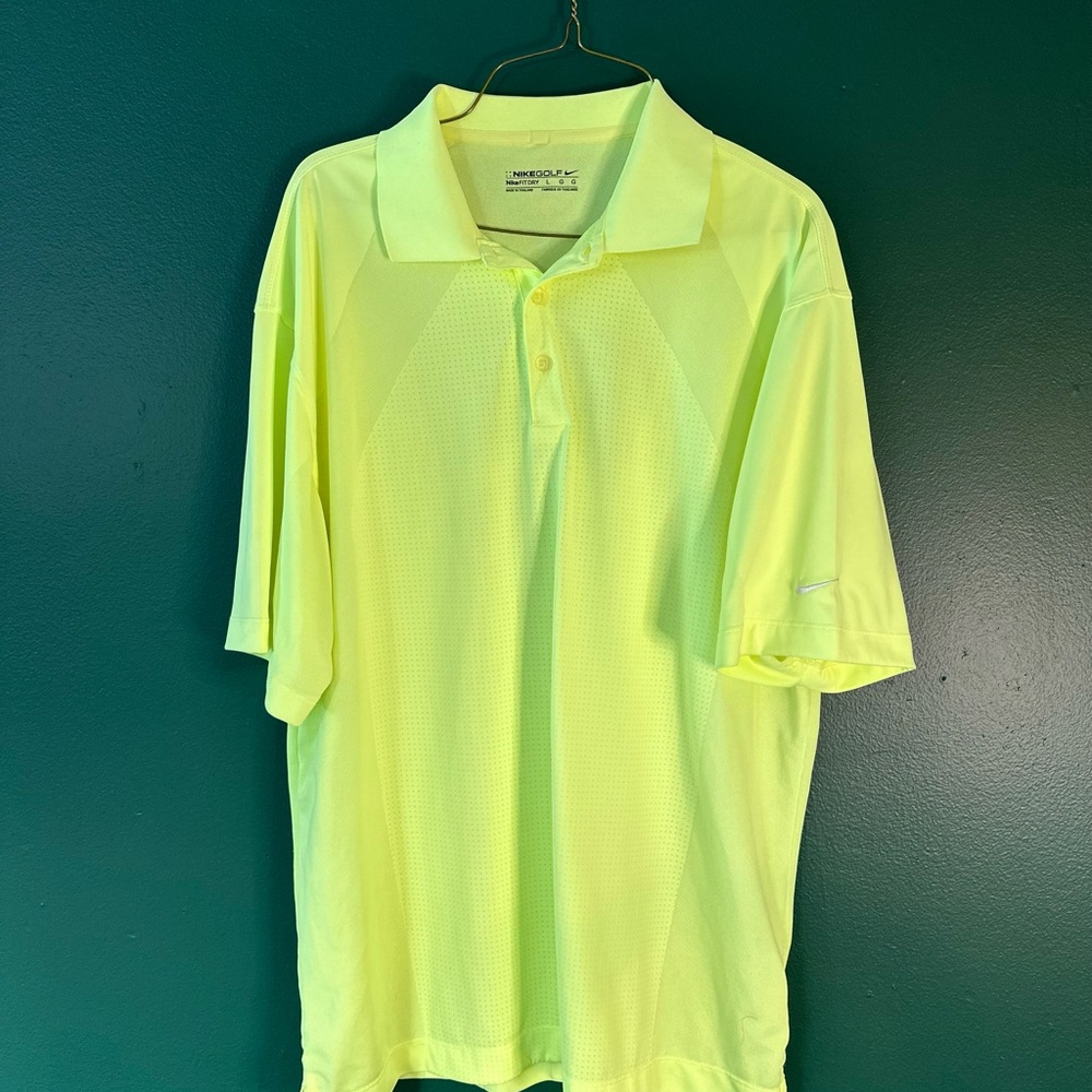 Nike Golf Dri-FIT Neon Yellow Polo Shirt